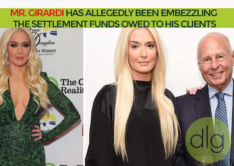 It has recently come to light that Mr. Girardi has allegedly been embezzling the settlement funds owed to his clients