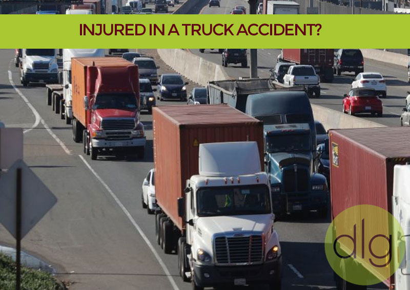 Injured in a truck accident? DLG will fight to ensure you recover a maximum financial damages award for medical bills, lost wages, disability, pain and suffering, and more.