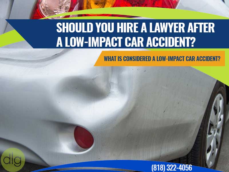 ¿Debe contratar a un abogado después de un accidente automovilístico de bajo impacto?<