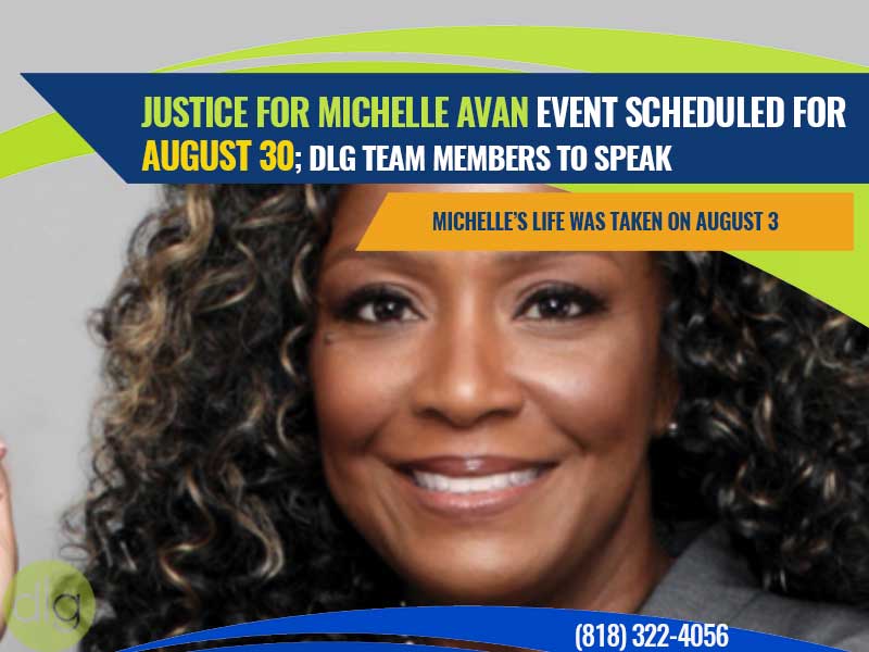 Justice for Michelle Avan Event Scheduled for August 30; DLG Team Members to Speak