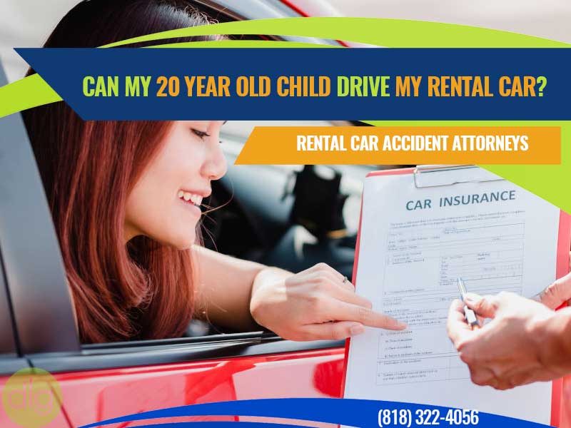 Can my 20 year old child drive my rental car?