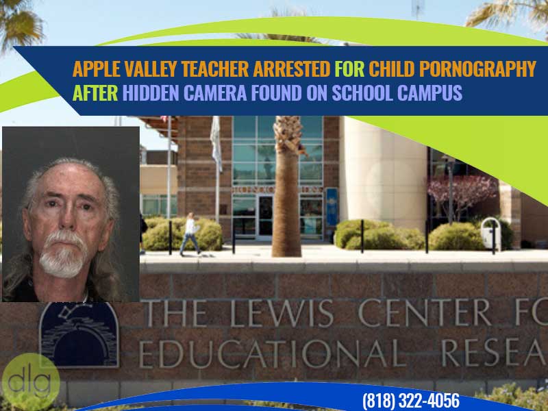 Apple Valley Teacher Arrested for Child Pornography After Hidden Camera Found on School Campus