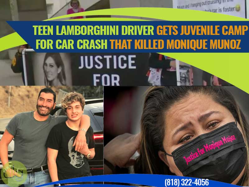 Teen Lamborghini Driver Gets Juvenile Camp for Car Crash that Killed Monique Munoz