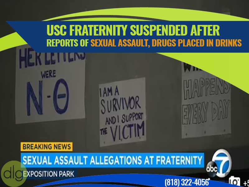 USC fraternity suspended after reports of sexual assault, drugs placed in drinks