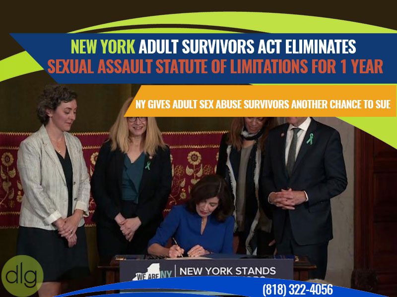 New York Adult Survivors Act Eliminates Sexual Assault Statute of Limitations for 1 Year