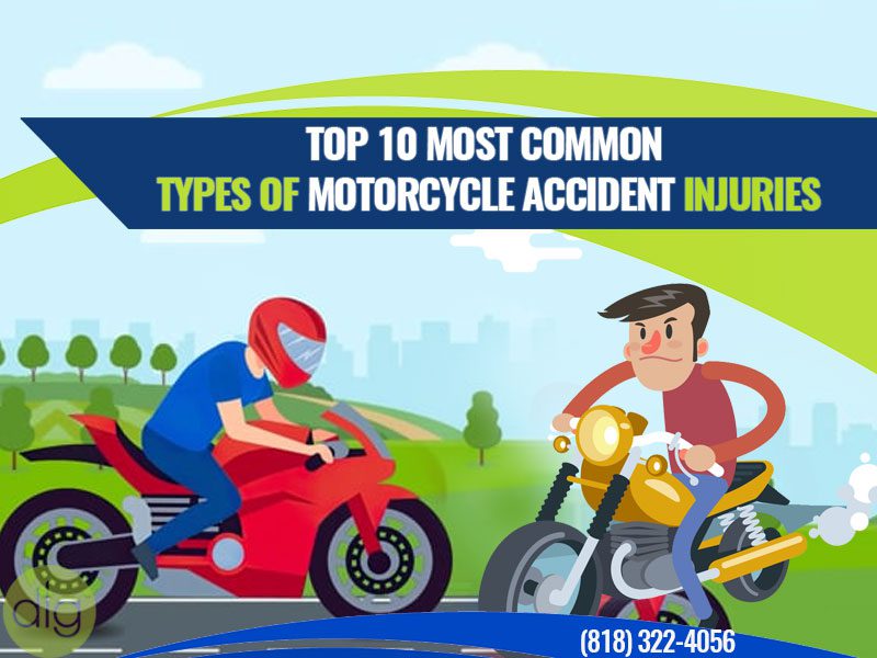 What are the Top 10 Most Common Types of Motorcycle Accident Injuries?